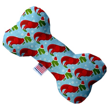 Mirage Pet Products Christmas T-rex 8 in. Bone Dog Toy 1320-TYBN8